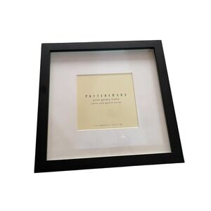 Pottery Barn Wood Gallery Black Frame Size 5x5 Cadre Single Photo Home Decor